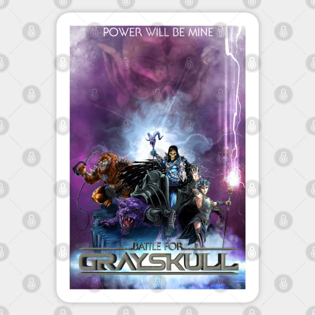 Battle For Grayskull - Dark Sticker by CrazyPencilComics